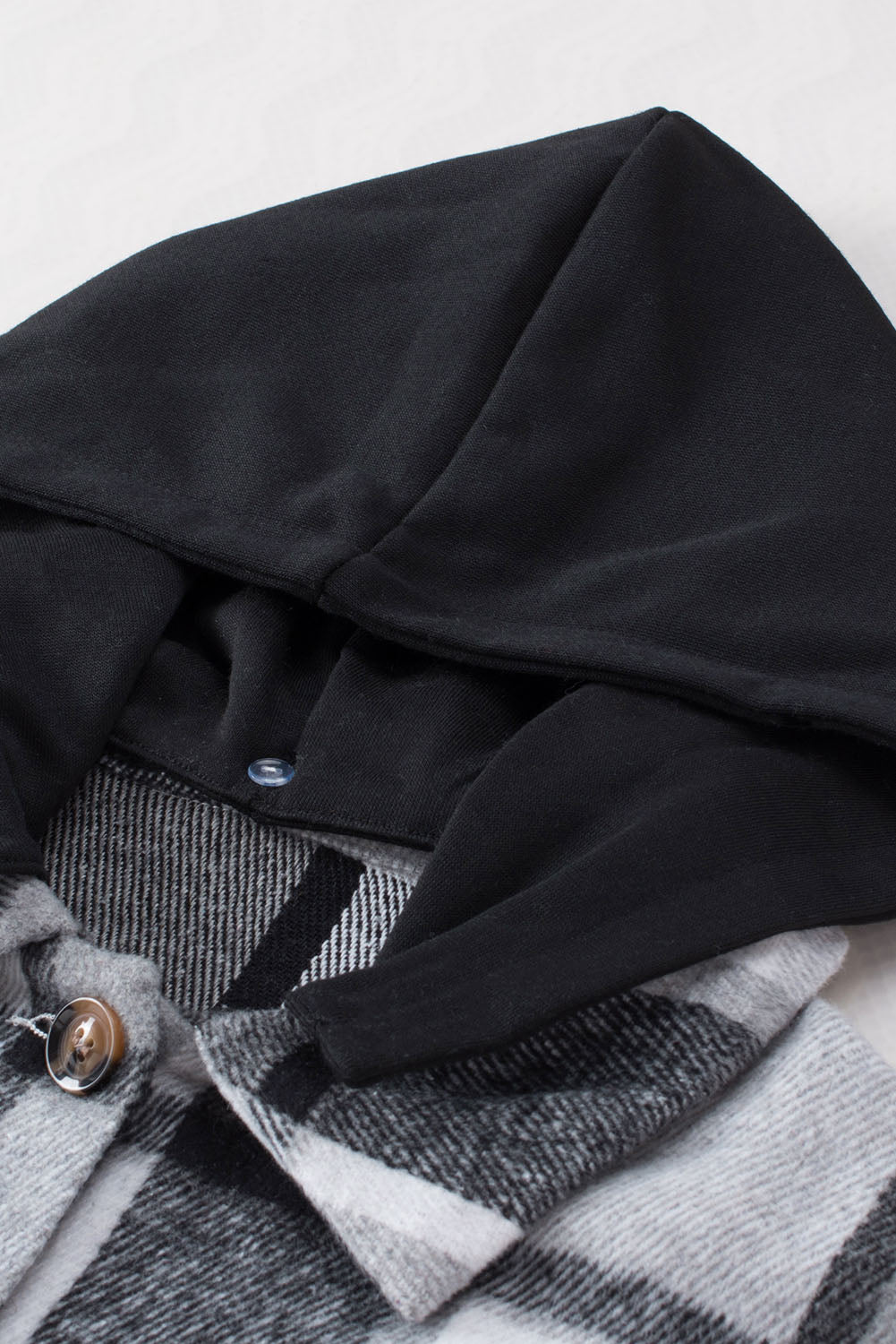 Kariertes Oversized-Hemdjacke | Kapuze & Knopfleiste | Lässiger Komfort