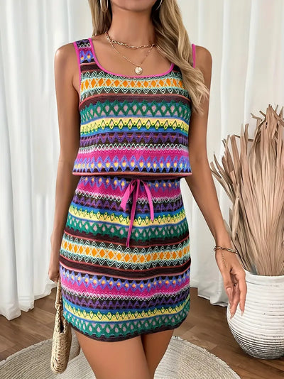 Tamala – Lebendiges Strick-Sommerkleid