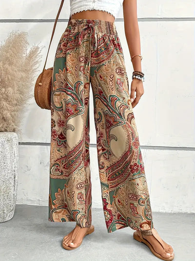 Onvya – Weite Hose mit Paisley-Print