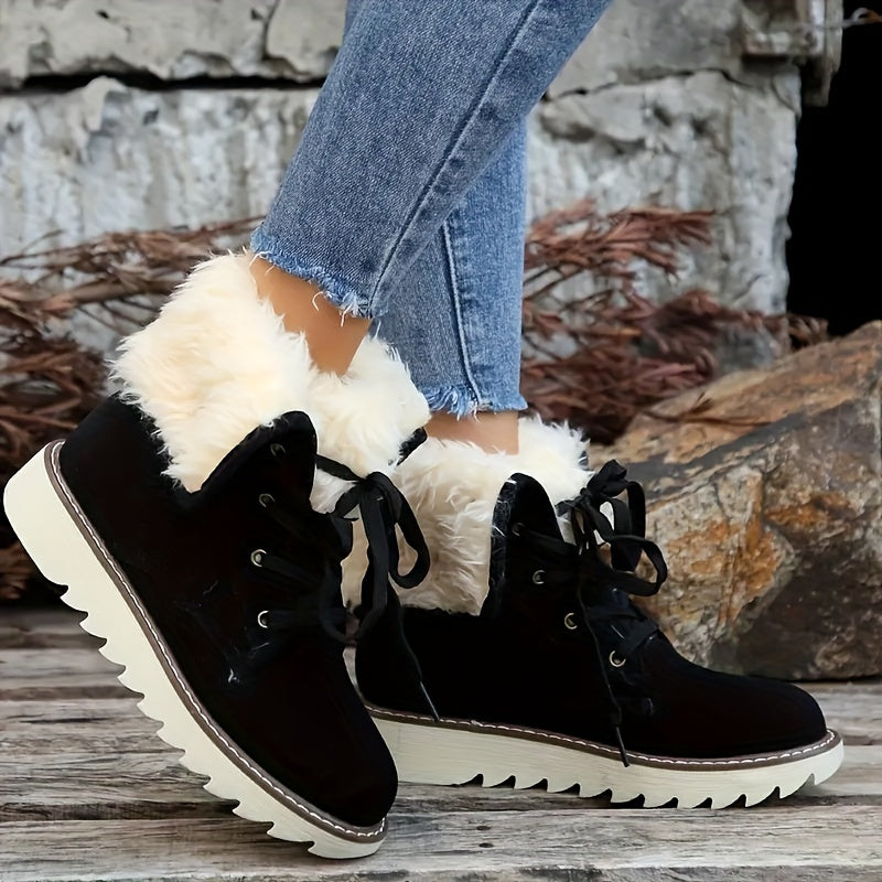 Avelena | Damen Einfarbige Kurzstiefel