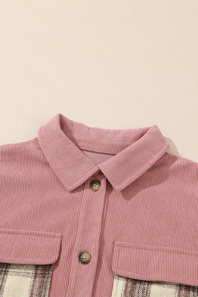 Cord-Hemdjacke mit Karomuster | Weicher Komfort | Lässiger Stil