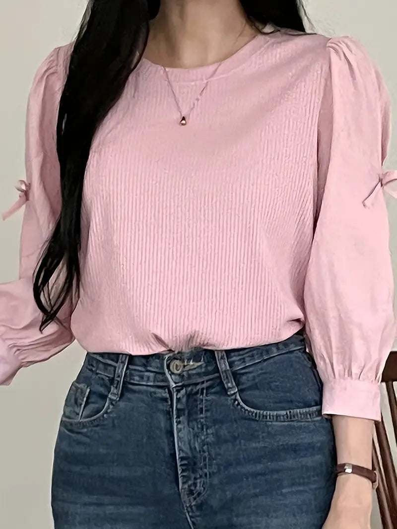 Zafryne – Elegante Bluse mit Puffärmeln