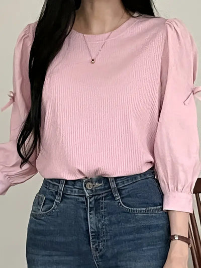 Zafryne – Elegante Bluse mit Puffärmeln