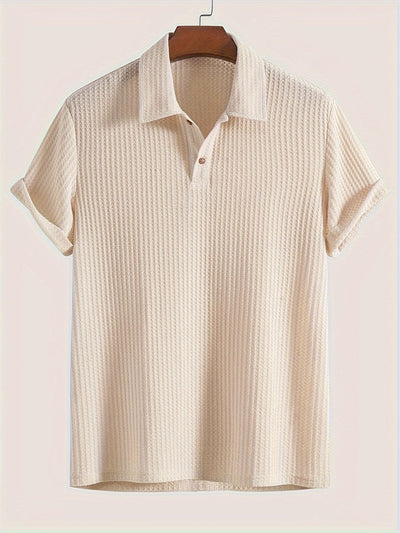 Herren Klassisches Strukturiertes Poloshirt | Bequem & Vielseitig | Smarter Casual-Look