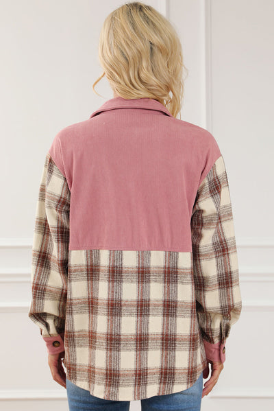 Cord-Hemdjacke mit Karomuster | Weicher Komfort | Lässiger Stil