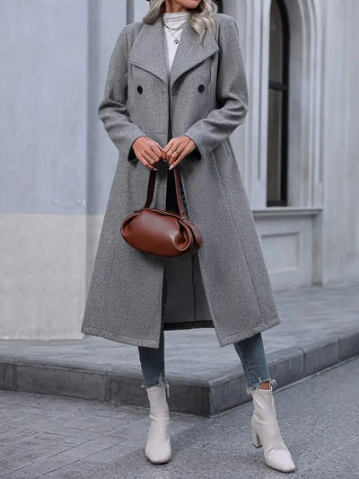 Avelena | Modebewusster Longline-Mantel In Übergröße