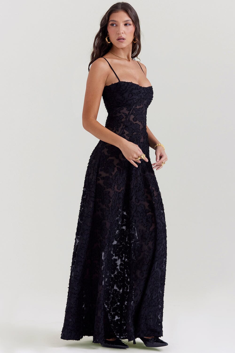 Avelena | Offene Rücken Kleid