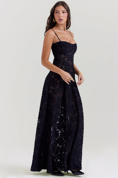 Avelena | Offene Rücken Kleid