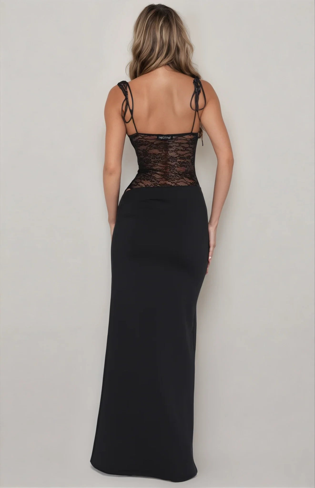 Ella – Satiniertes Midikleid