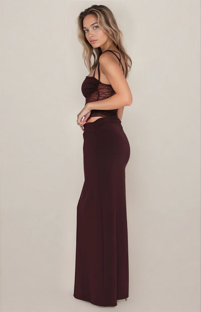 Ella – Satiniertes Midikleid