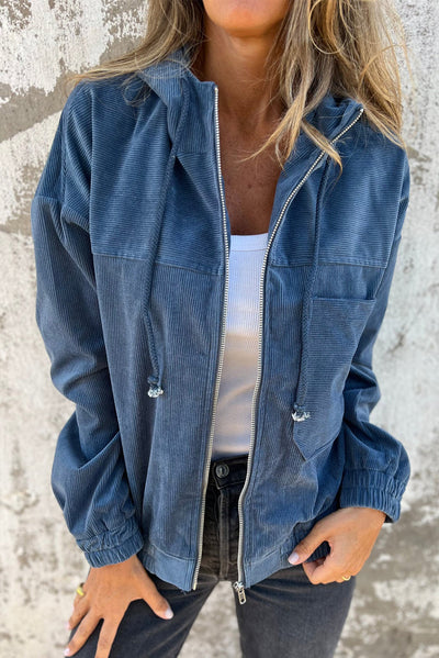 Cordjacke mit Reißverschluss | Lässig & Vielseitig | Modernes Design