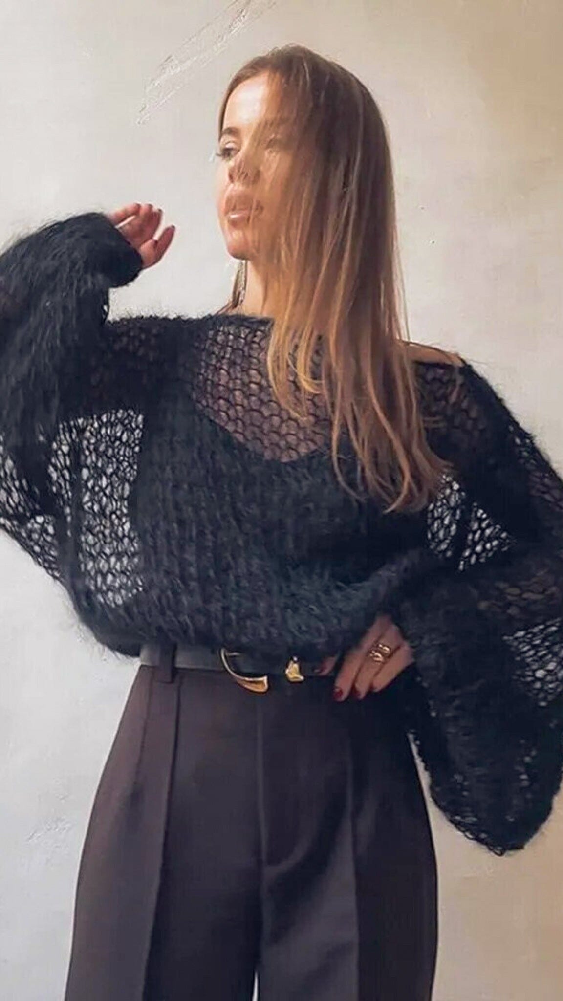 Avelena | Transparenter Pullover