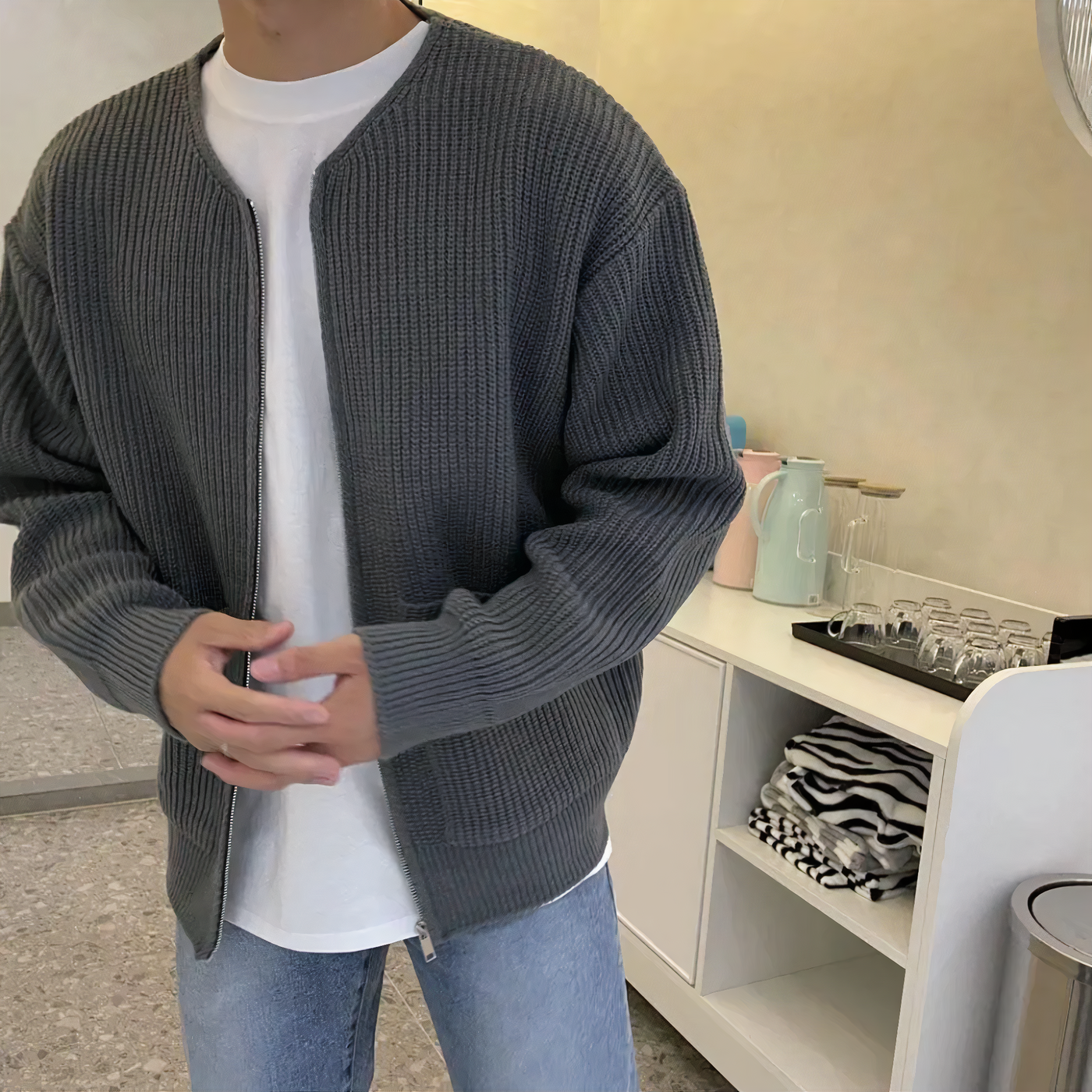 Avelena | Modische Strickjacke für Männer