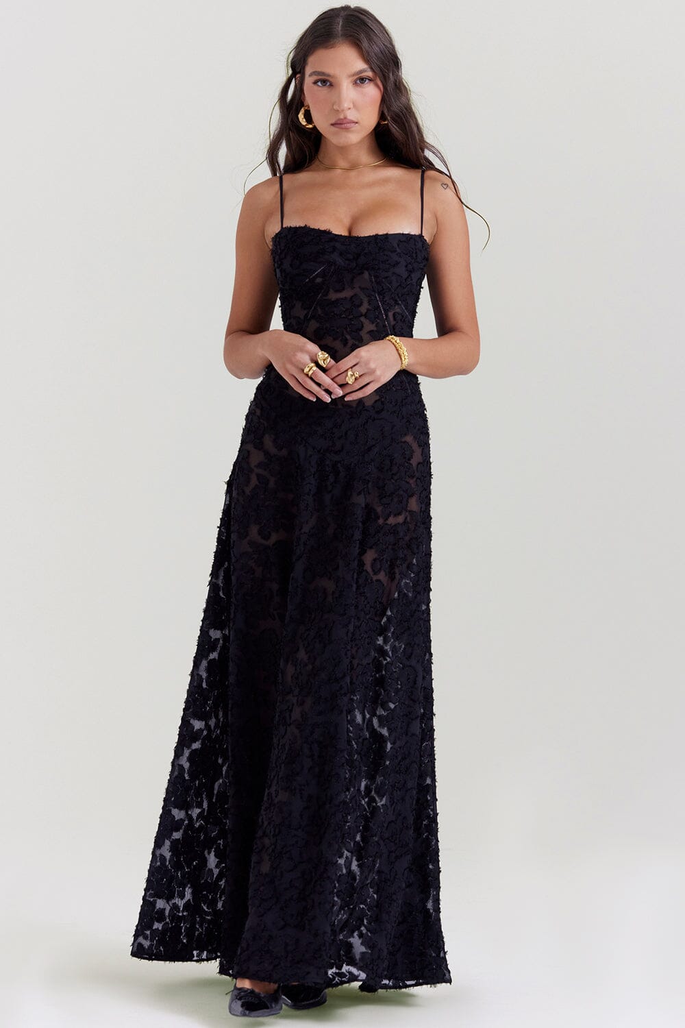 Avelena | Offene Rücken Kleid