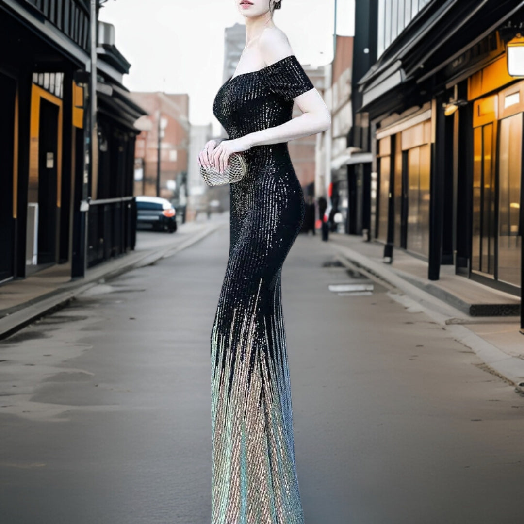 Avelena | Eleganter Schulterfreier Abendkleid