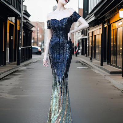 Avelena | Eleganter Schulterfreier Abendkleid