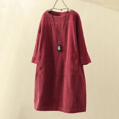 Avelena | Damen Rundhalsausschnitt Kleid