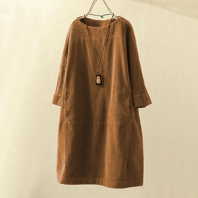 Avelena | Damen Rundhalsausschnitt Kleid