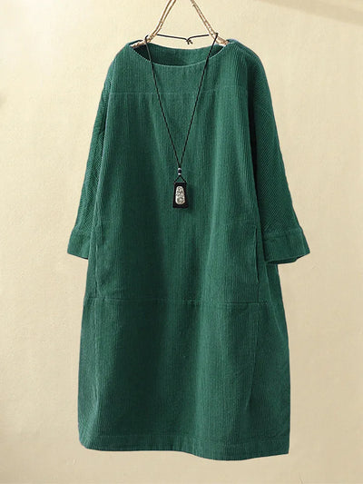 Avelena | Damen Rundhalsausschnitt Kleid