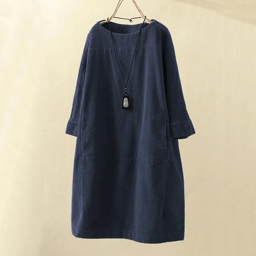 Avelena | Damen Rundhalsausschnitt Kleid
