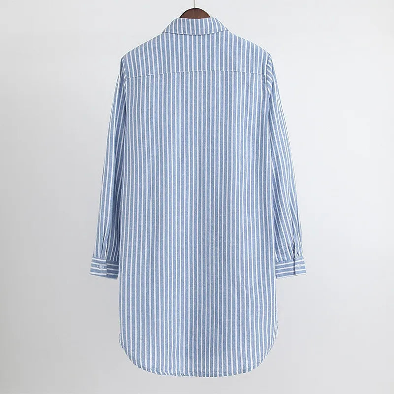 Avelena | Oversize-Bluse Women Striped Style