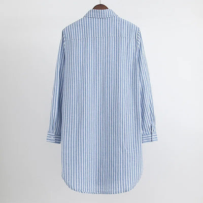Avelena | Oversize-Bluse Women Striped Style