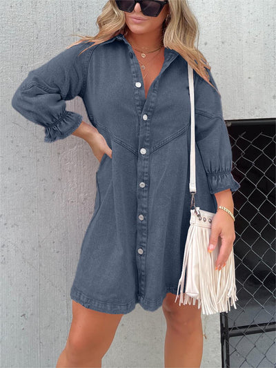Jeanshemdkleid mit Knopfleiste | Lässig und Stylisch | Perfekt für den Alltag