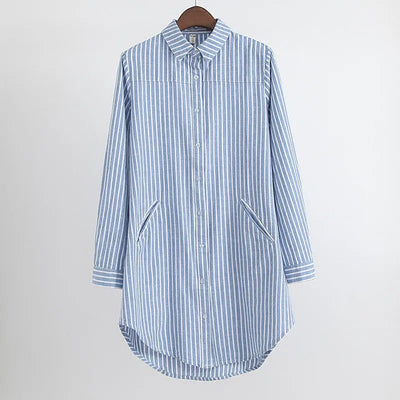 Avelena | Oversize-Bluse Women Striped Style