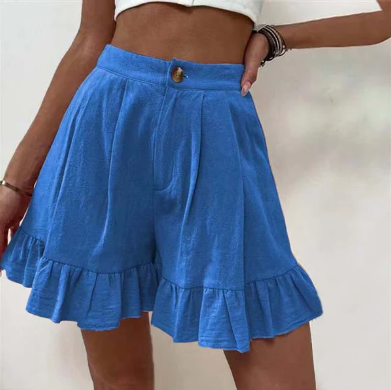 Thalara – Schicke Shorts mit Rüschensaum