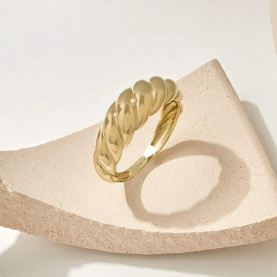 Gold Croissant Ring