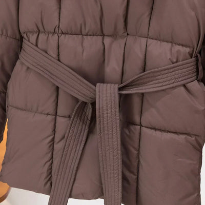 Steppmantel mit Taillengürtel | Warm und Elegant | Moderner Stil