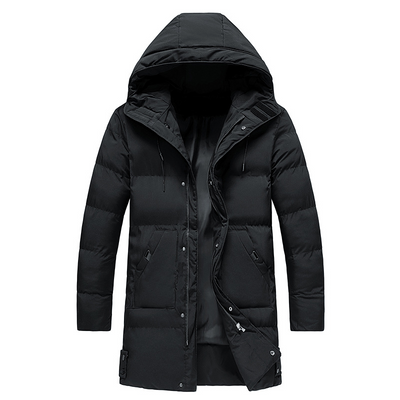 Herren Winterjacke | Gepolsterter Mantel Mit Kapuze