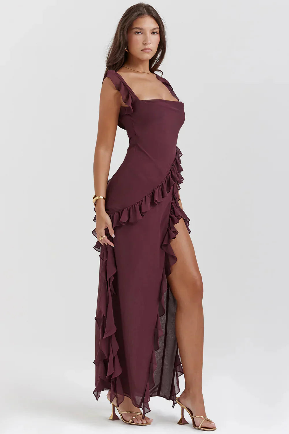 Avelena | Maxi Kleid mit Schlitz