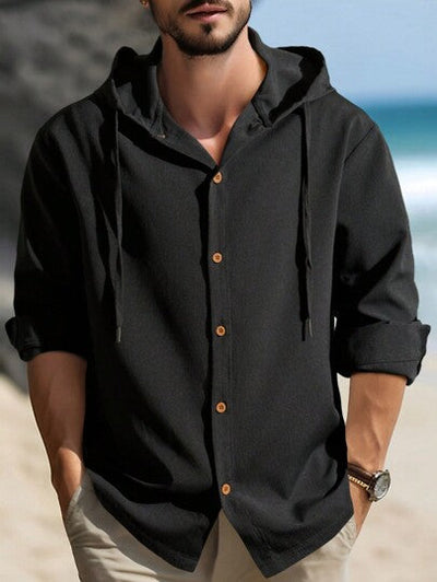 Avelena | Herren Einfarbiger Kapuzenpullover