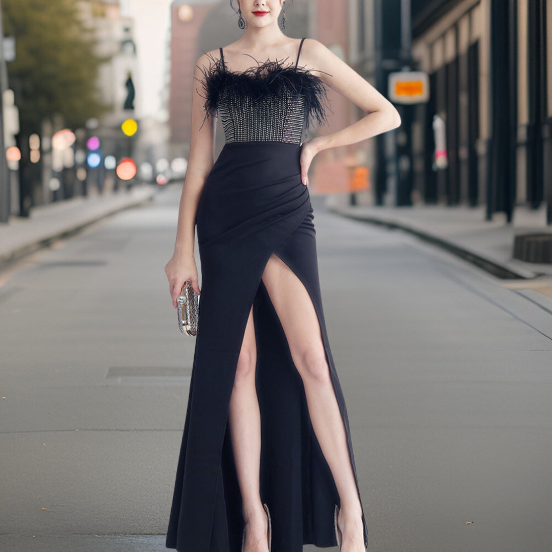 Avelena | Stylisches Langes Abendkleid