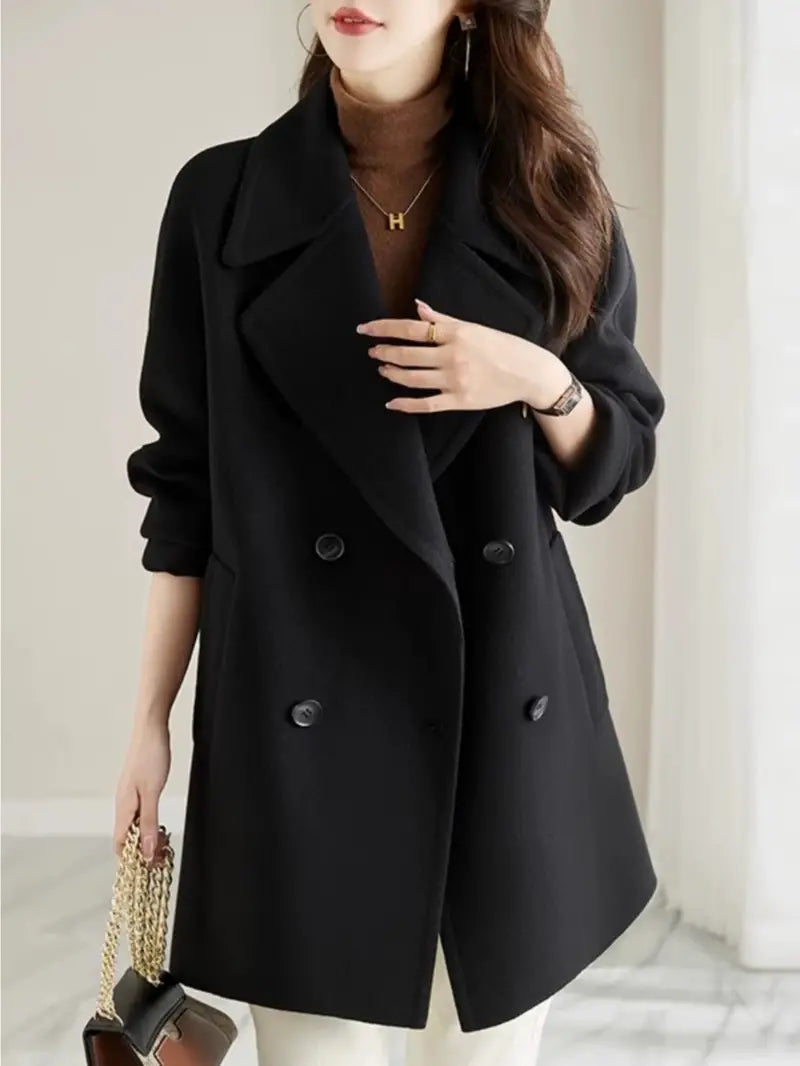 Avelena | Trenchcoat Regal Passform Plus Größe Doppelreihig