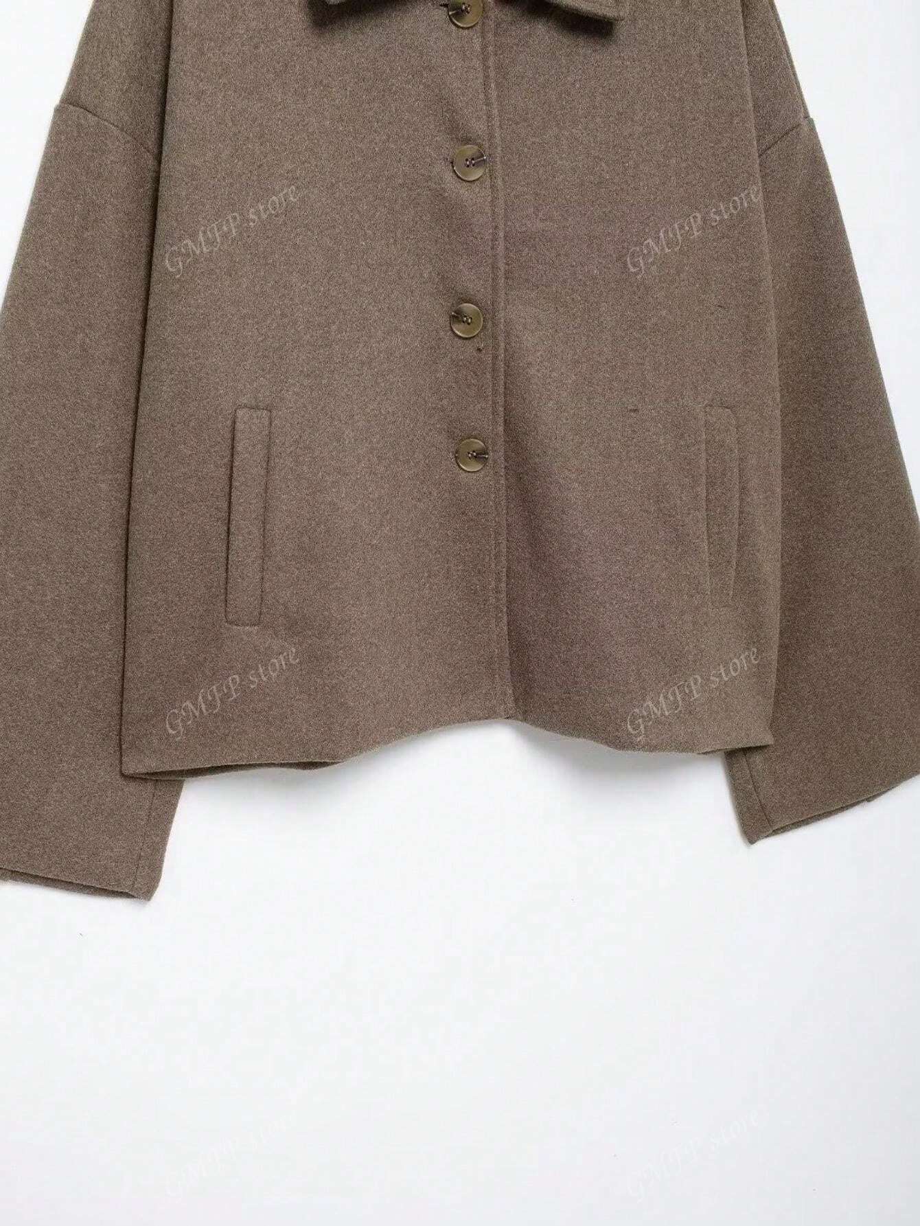 Cropped Wolljacke mit Knopfleiste – Zeitlos, Parisian & Herbstready