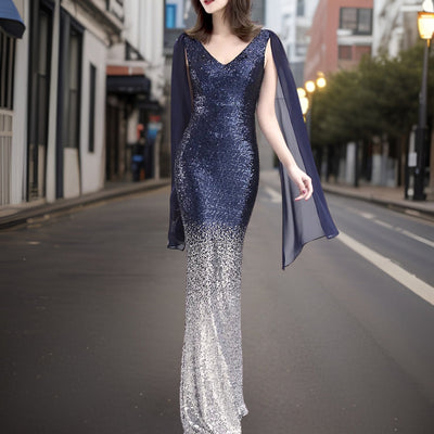 Avelena | Eleganter Abendkleid mit Schal