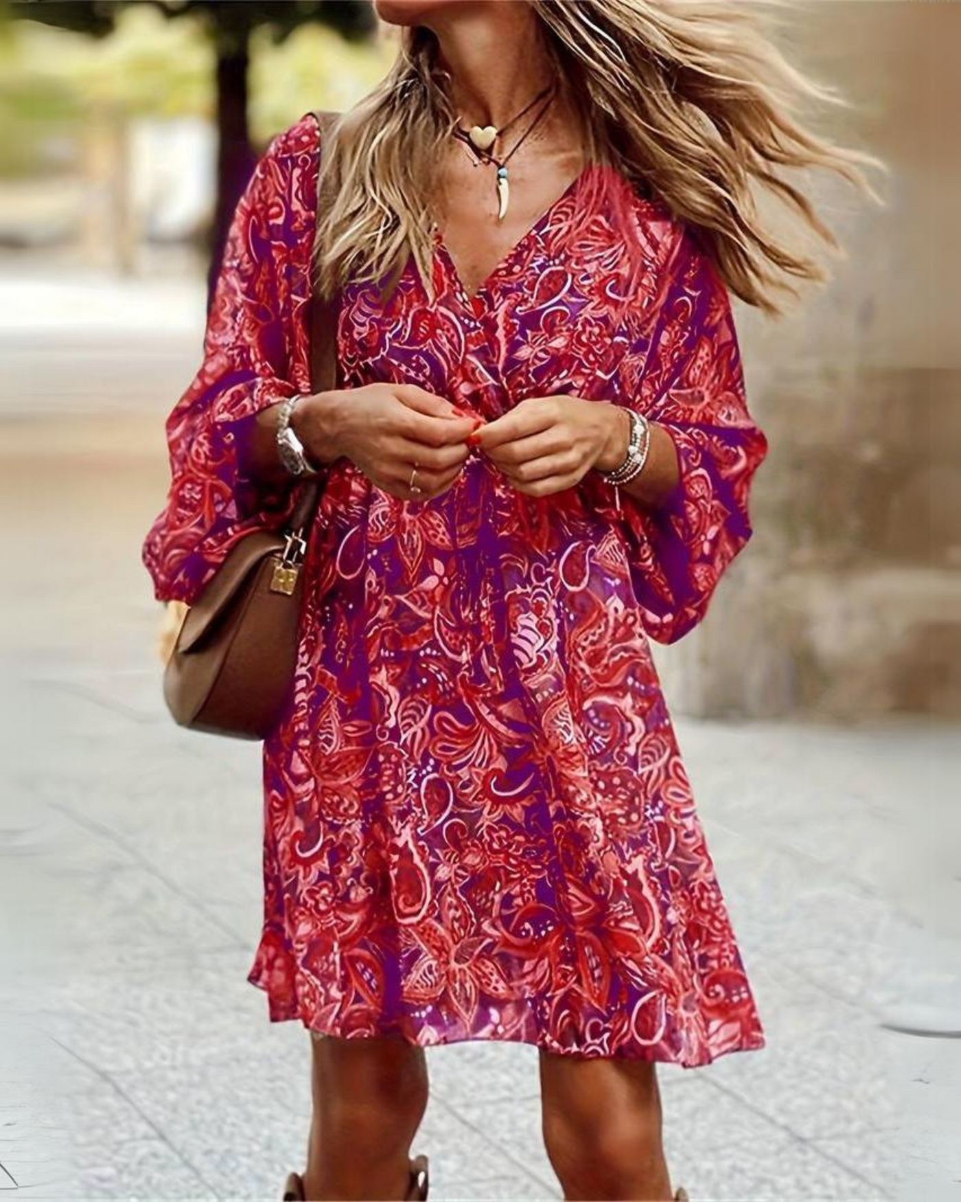 Avelena | Sunset Serenade Boho Kleid