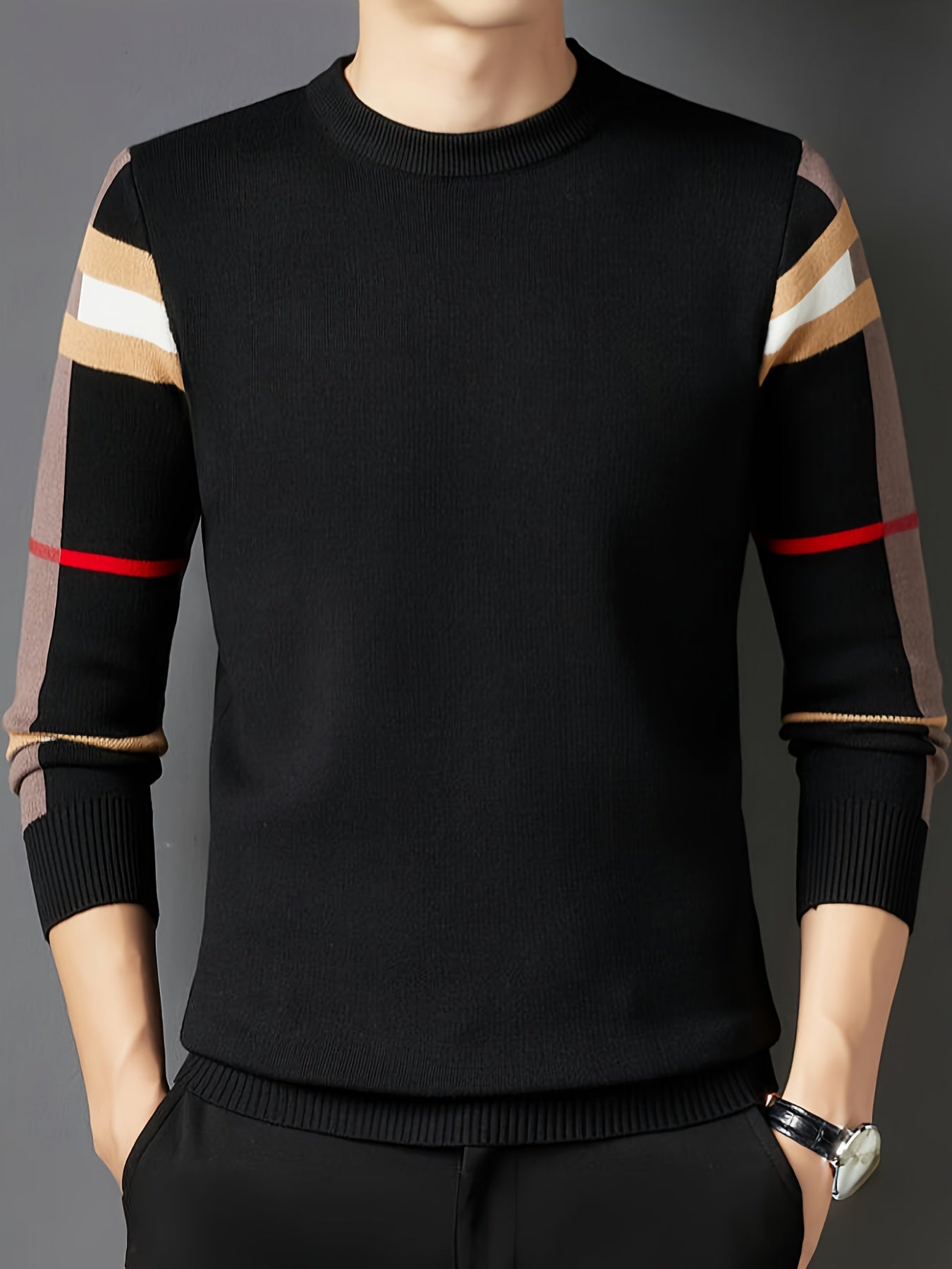 Herren-Rundhals-Pullover | Modern & bequem | Vielseitiger Look