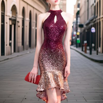 Avelena | Luxuriöser Pailletten Minikleid