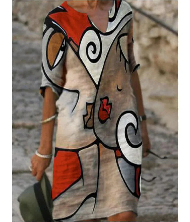 Eldavine – Stilvolles Kleid mit Print