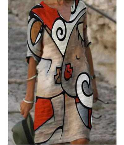 Eldavine – Stilvolles Kleid mit Print