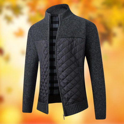 Steppjacke mit Strickärmeln | Kombinierter Stil | Herrenmode