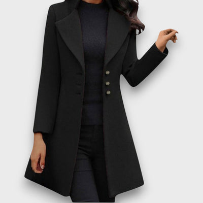 Venzi – Eleganter Mantel mit langen Ärmeln