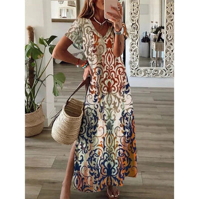 Orren – Elegante Maxikleider mit lebendigem Print