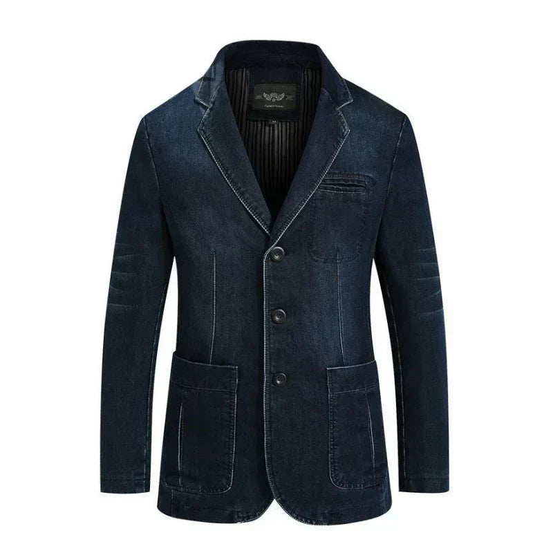 Ervin | herren denim baumwolle blazerjacke