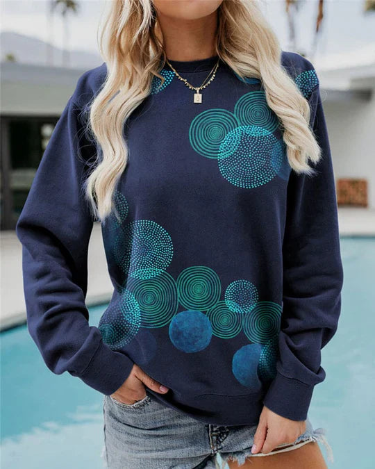 Tamara | Lässiger lockerer Pullover mit Rundhalsausschnitt