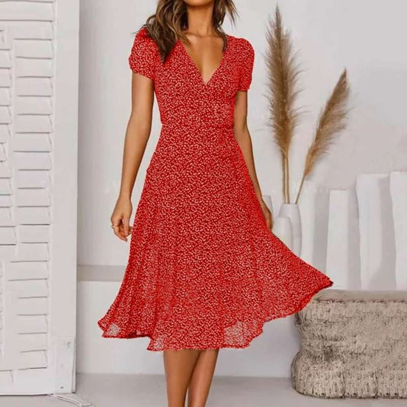 Melisaria – Elegantes Kleid mit Blumenmuster