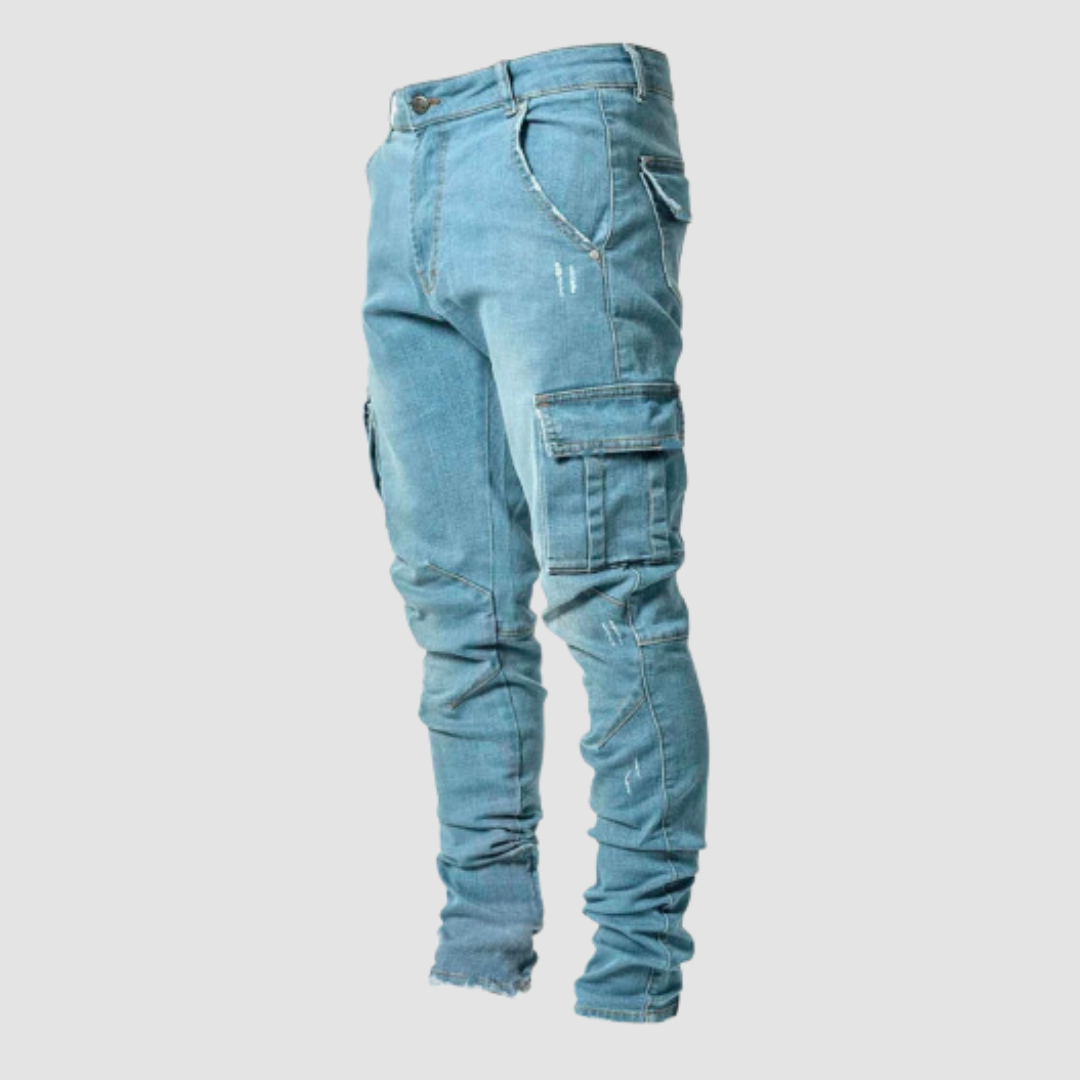 Moderne Jeans für Männer im Casual-Stil - Ezrialon